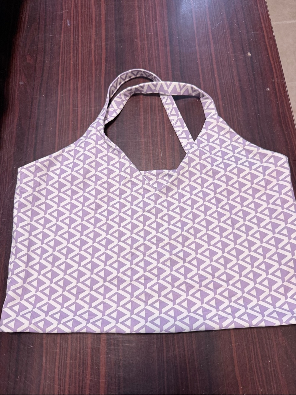Cotton On Lavender Geometric Crop Top